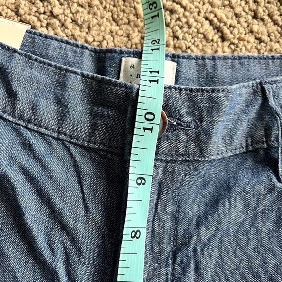 a new day Chambray 3” chino shorts NWT size 10 - Picture 10 of 12